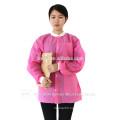 Wholesale cheap large quantity supply disposable SMS Classic Lab Jacket with Knit Collar and Knit Cuffs